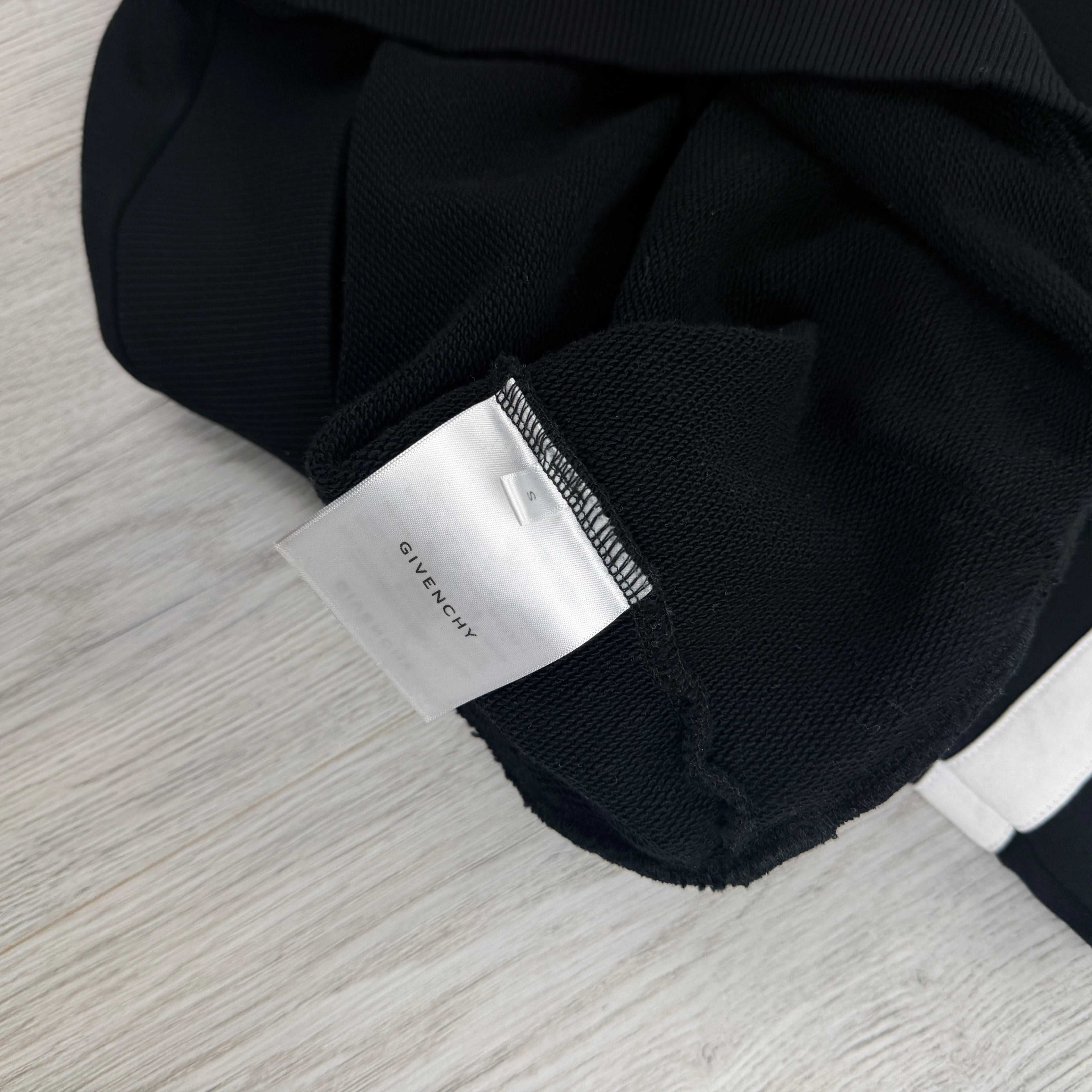 Givenchy Men’s Black Pullover Hoodie Embroidered Logo