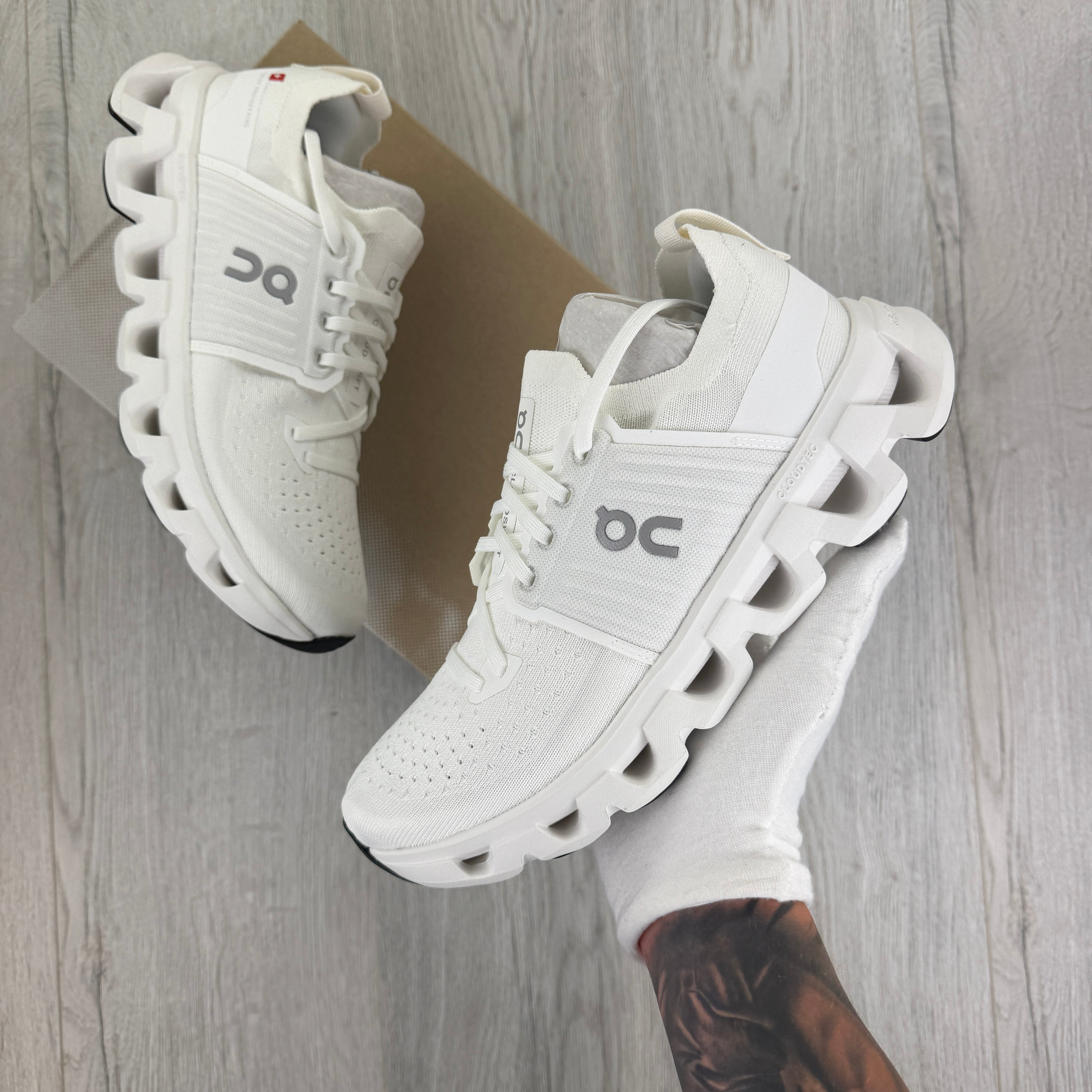 On Running Cloudswift 4 All White Trainers