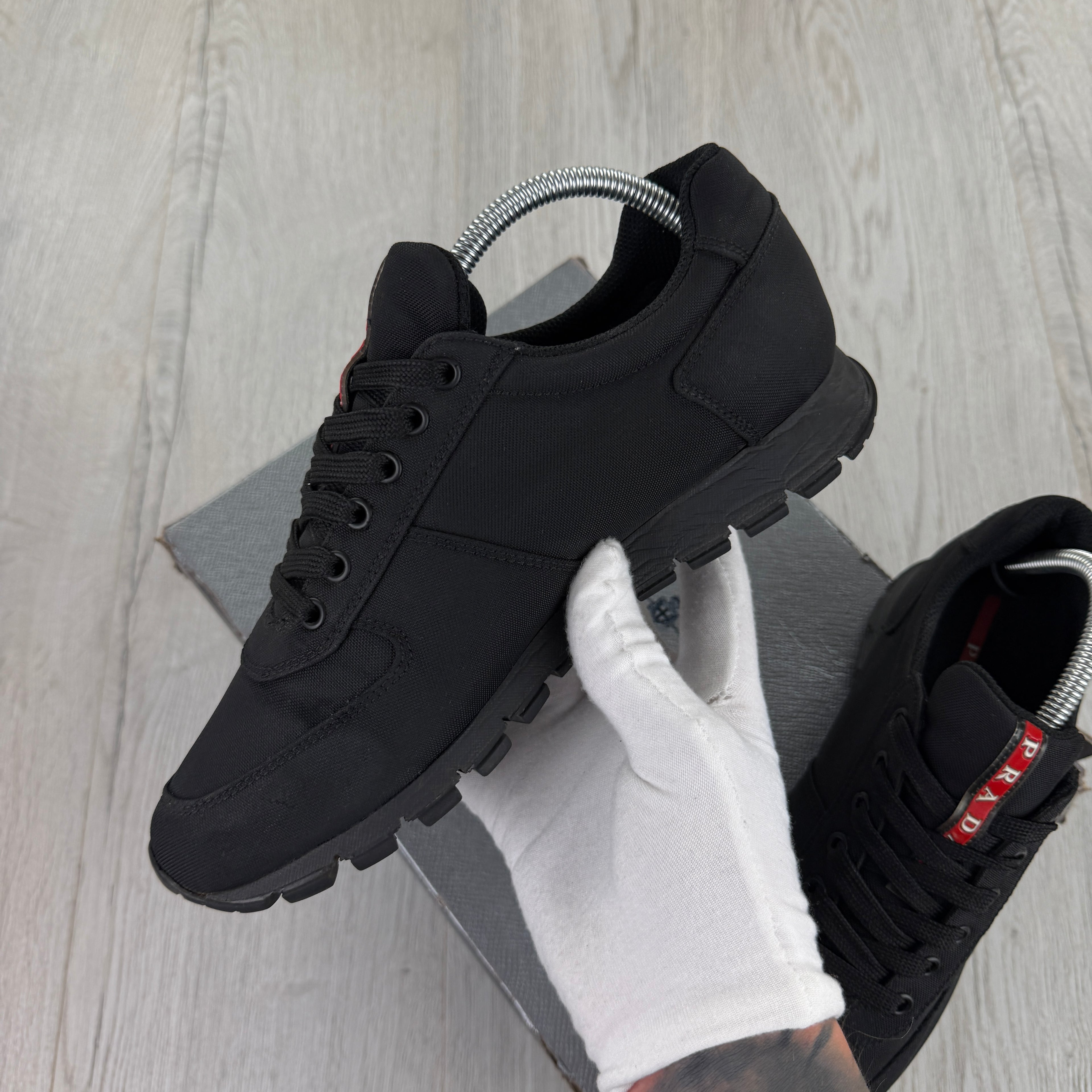 Prada Men’s Black Trainers - Uk 7