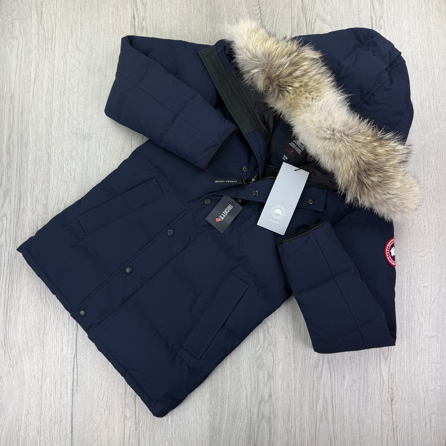 Canada Goose Men’s Navy Carson Parker Jacket - Small Fusion