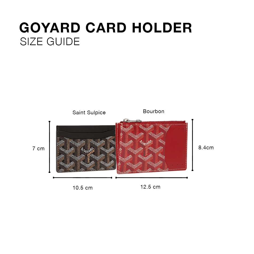 Goyard Bourbon Zipped Black Card Holder