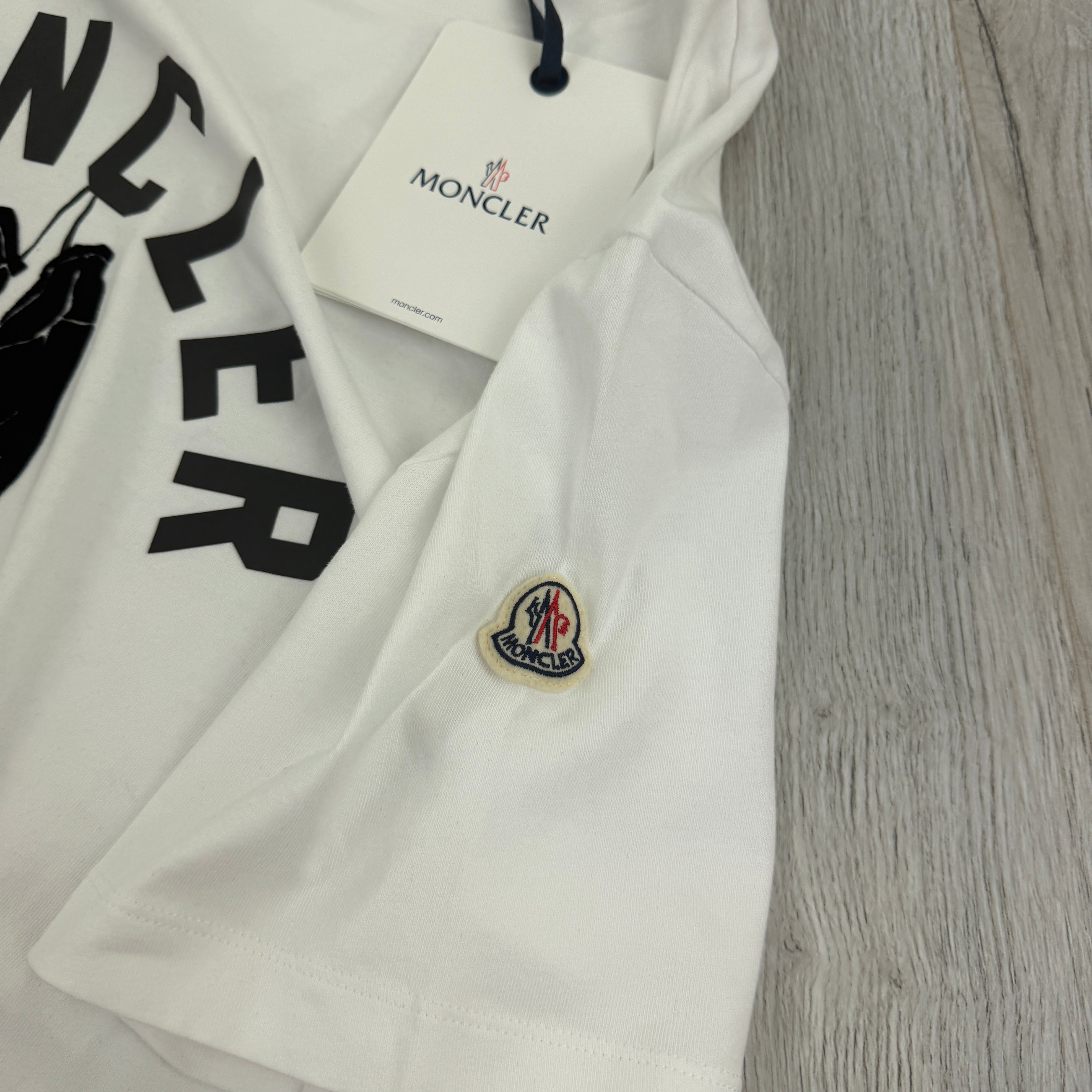 Moncler Men's 'Boxing Club' White T-shirt - Large – Trickey.store
