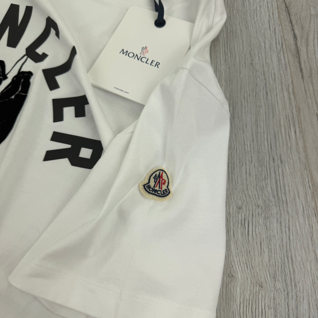 Moncler Men’s ‘Boxing Club’ White T-shirt - Large