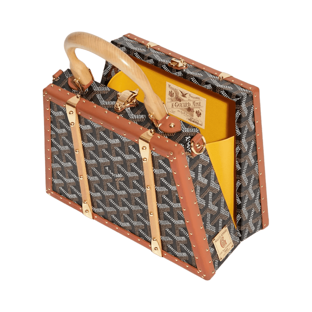 Goyard Saigon Mini Trunk Bag Black & Tan