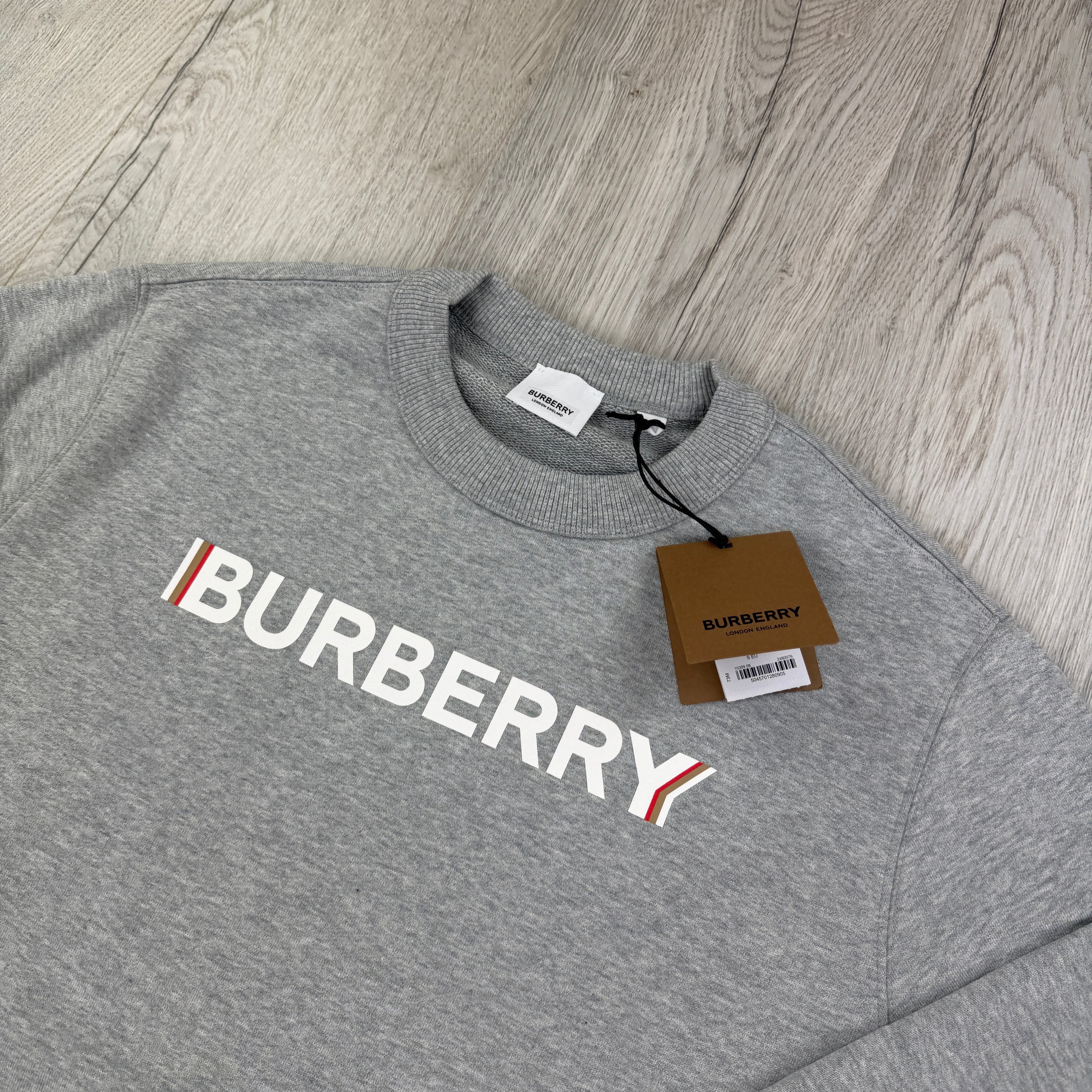 Burberry Men’s Grey Crewneck Jumper