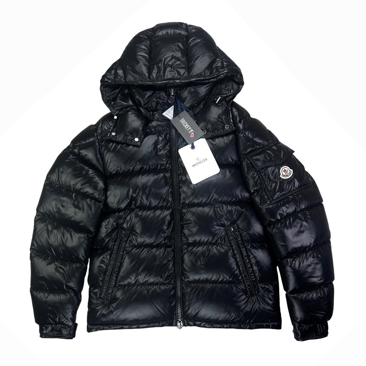 Moncler Men’s Maya Black Zip-up Down Jacket