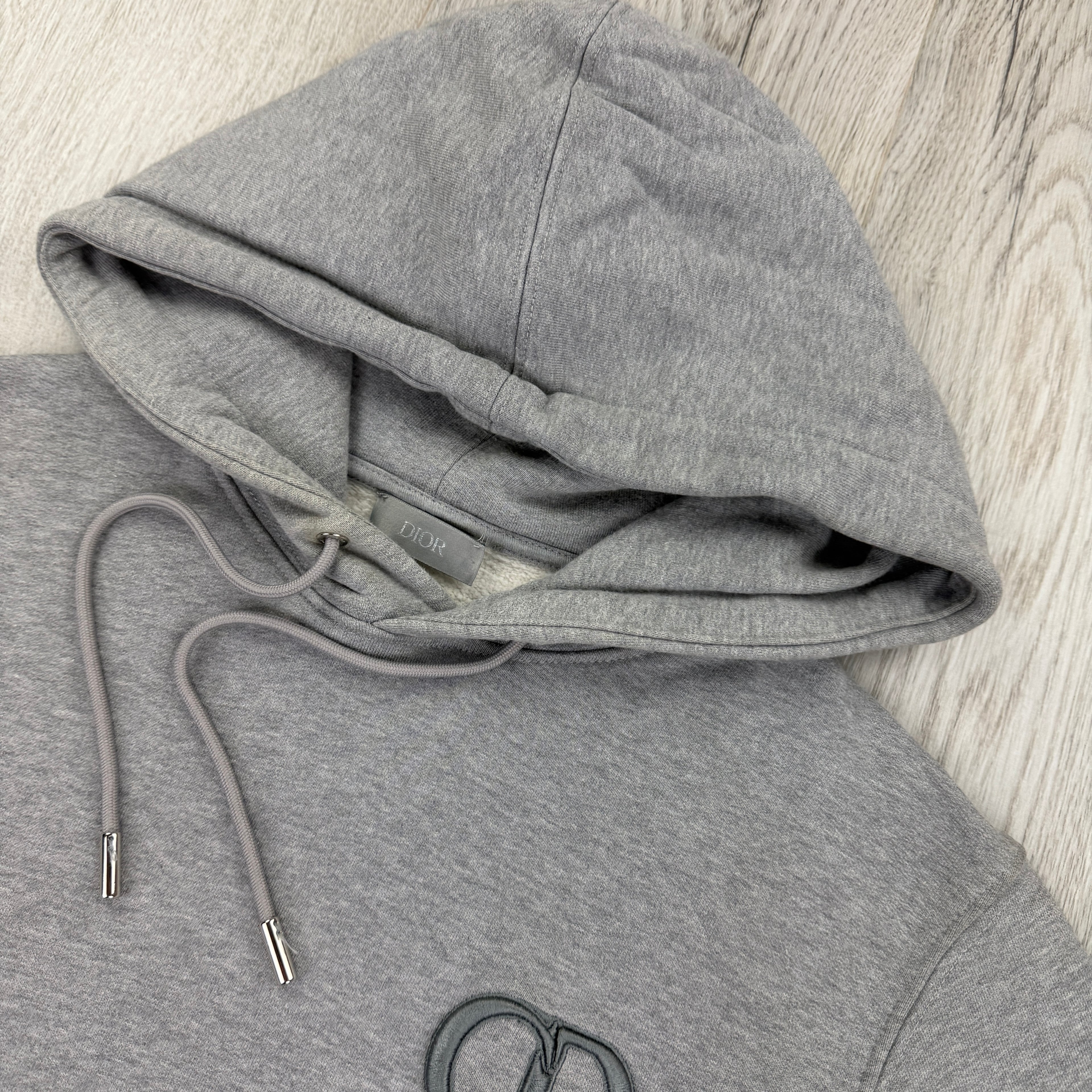 Christian Dior Men’s Grey Pullover Hoodie - Small Slim
