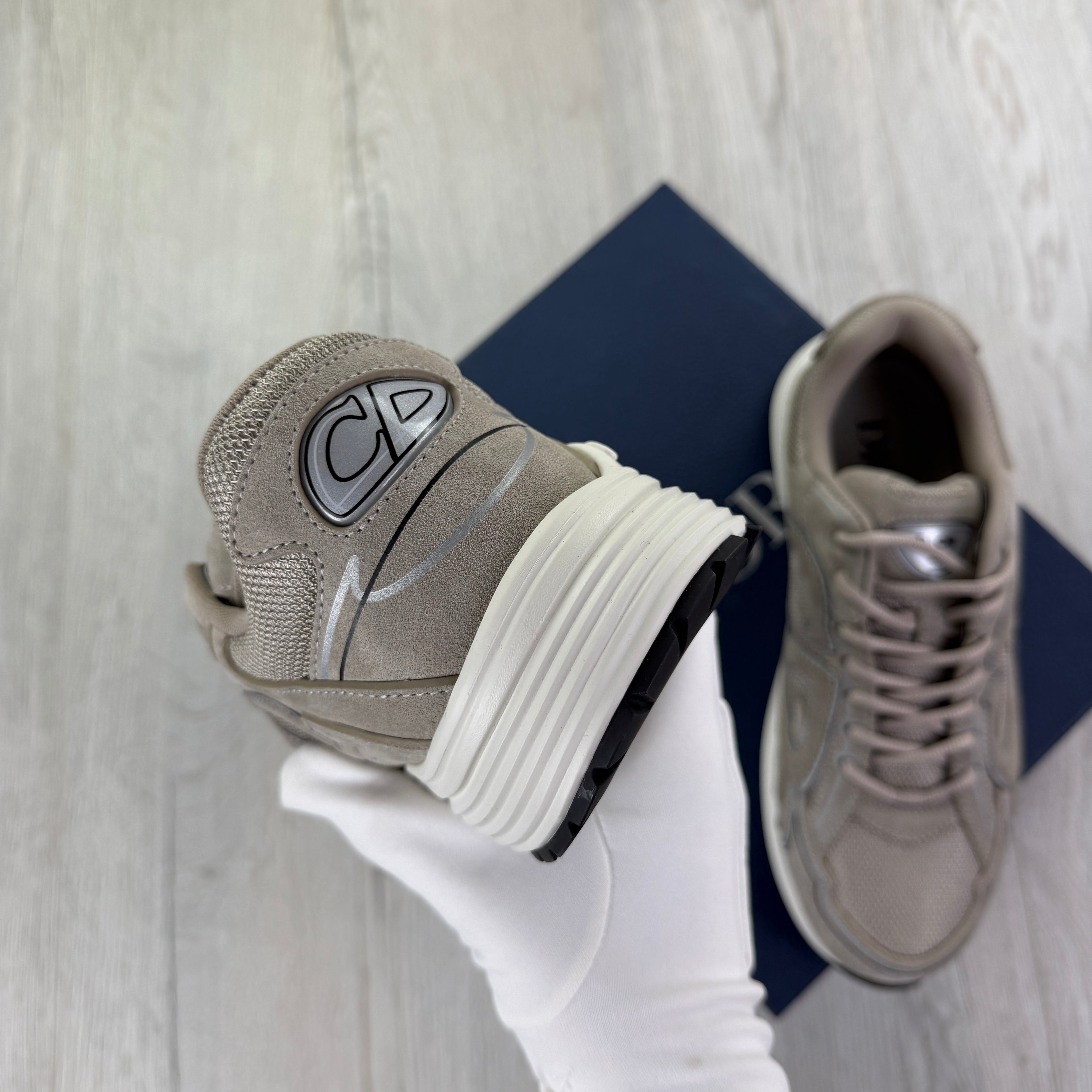 Dior B30 Men’s Full Suede Grey Trainers - 43.5 (Uk 9.5)
