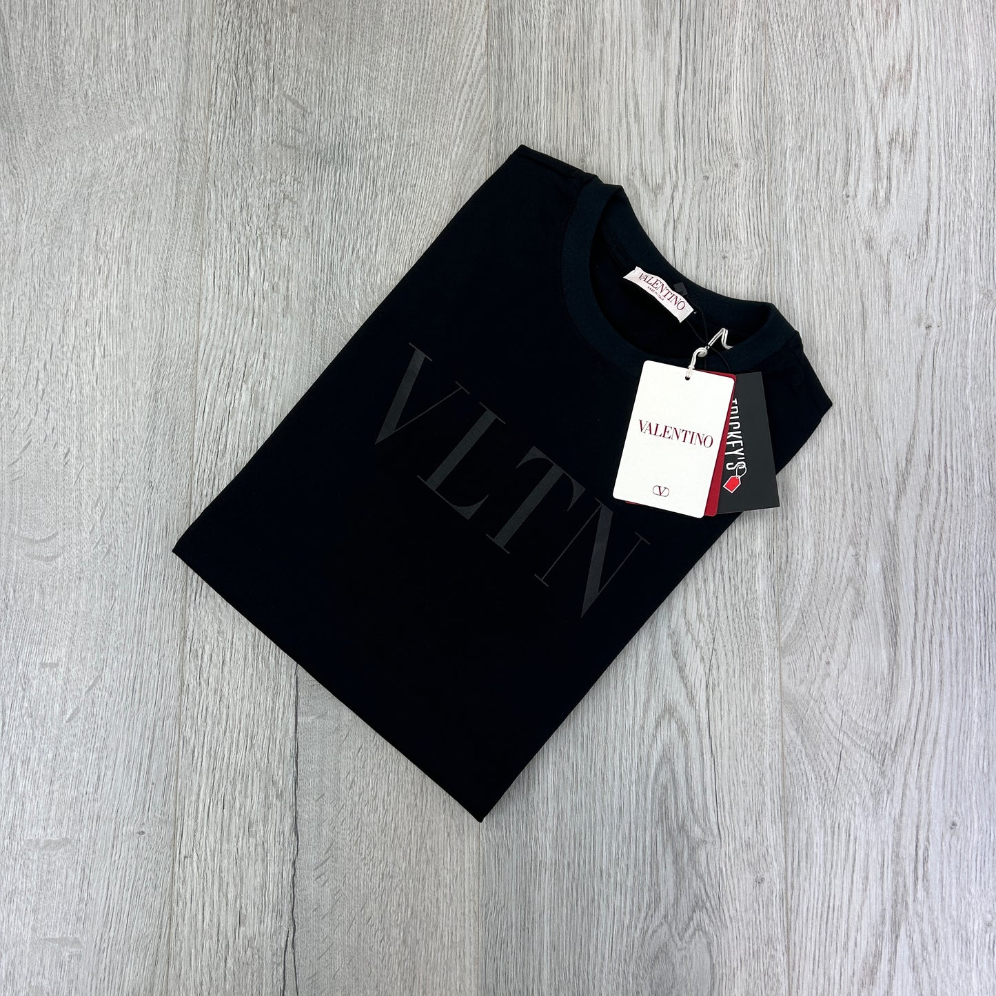 Valentino Men’s ‘VLTN’ Black T-shirt