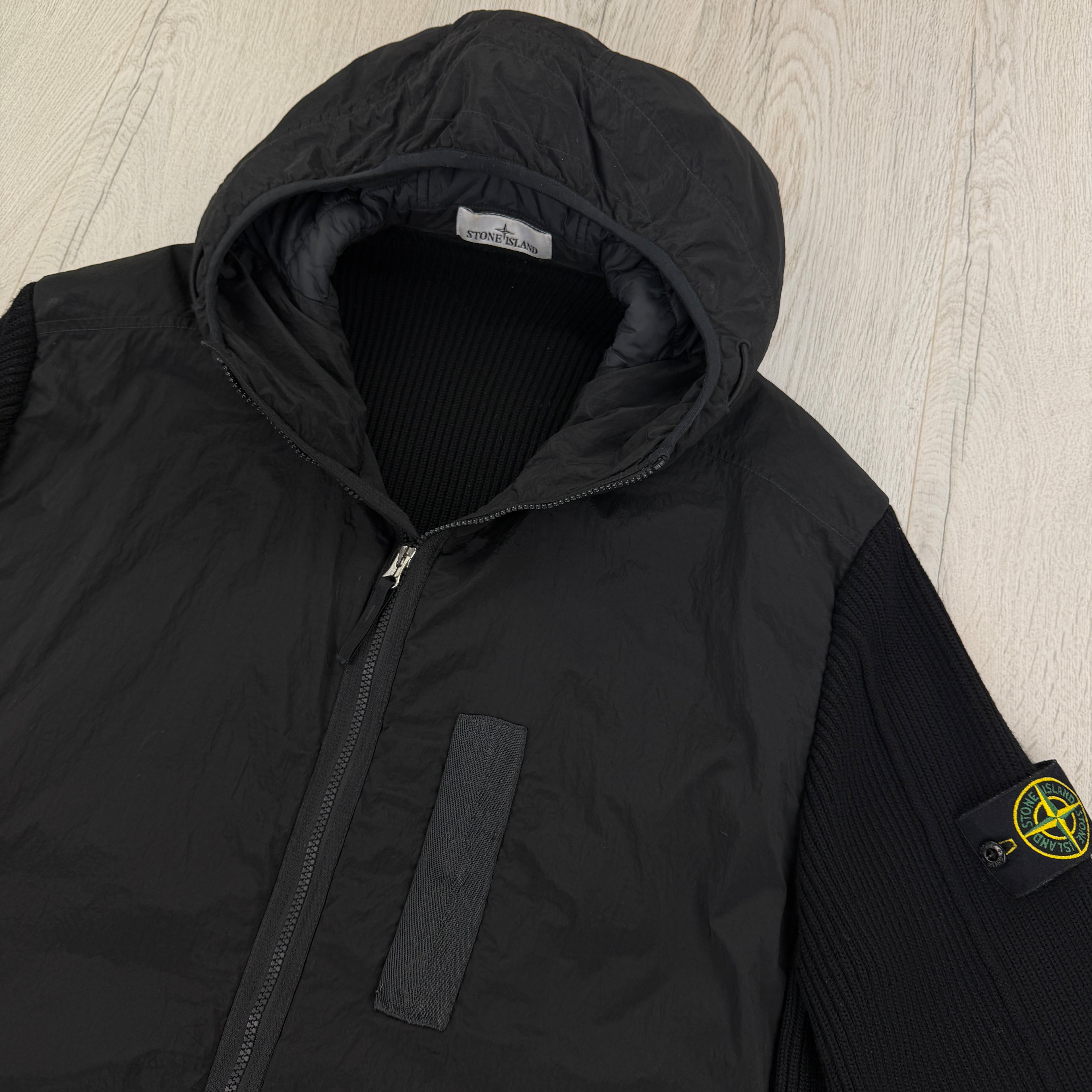 Stone Island Men’s Metal Nylon & Knitted Zip-up Primaloft Jacket