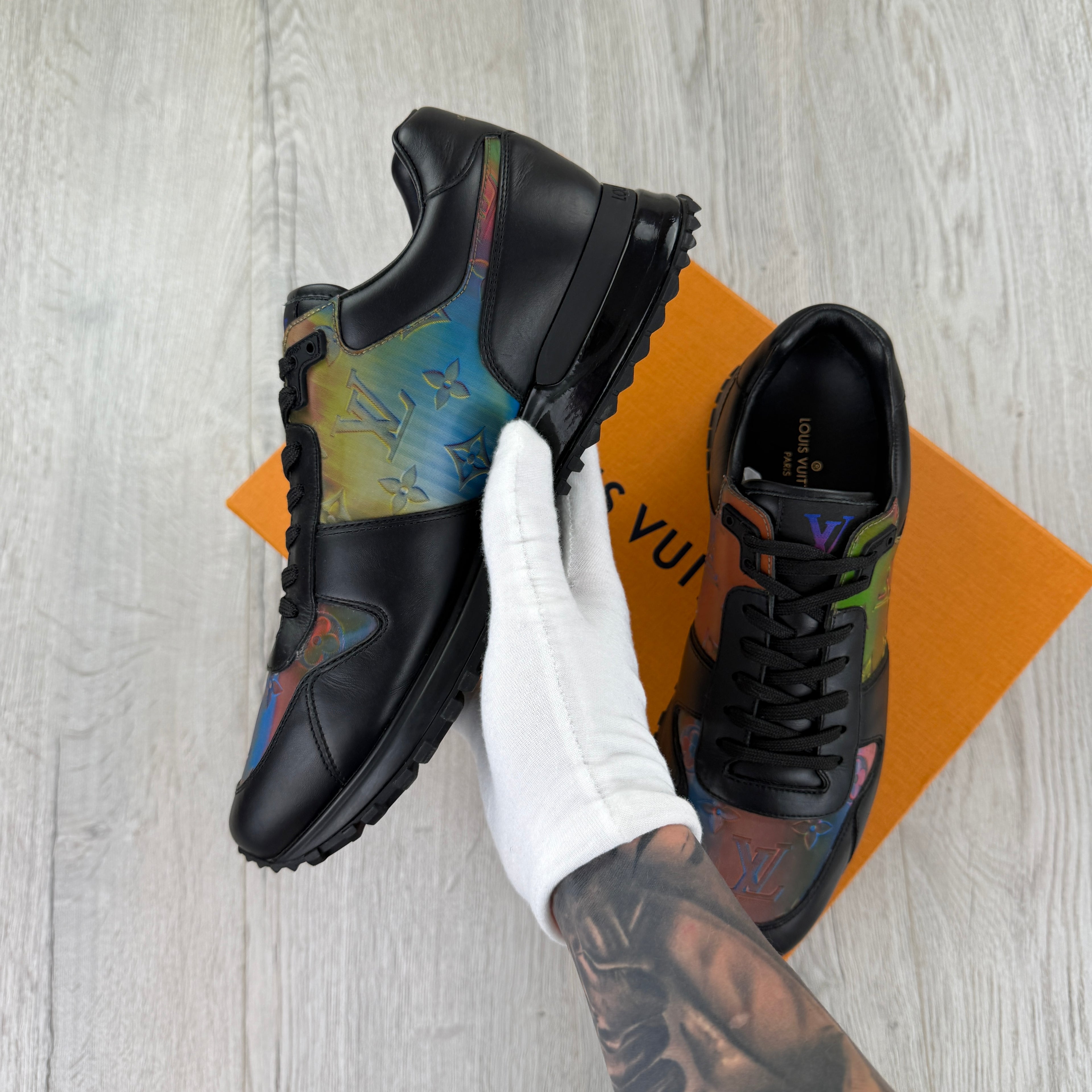 Louis Vuitton Men’s Prism Leather Run Away Trainers - UK 6.5 (Fit 7)