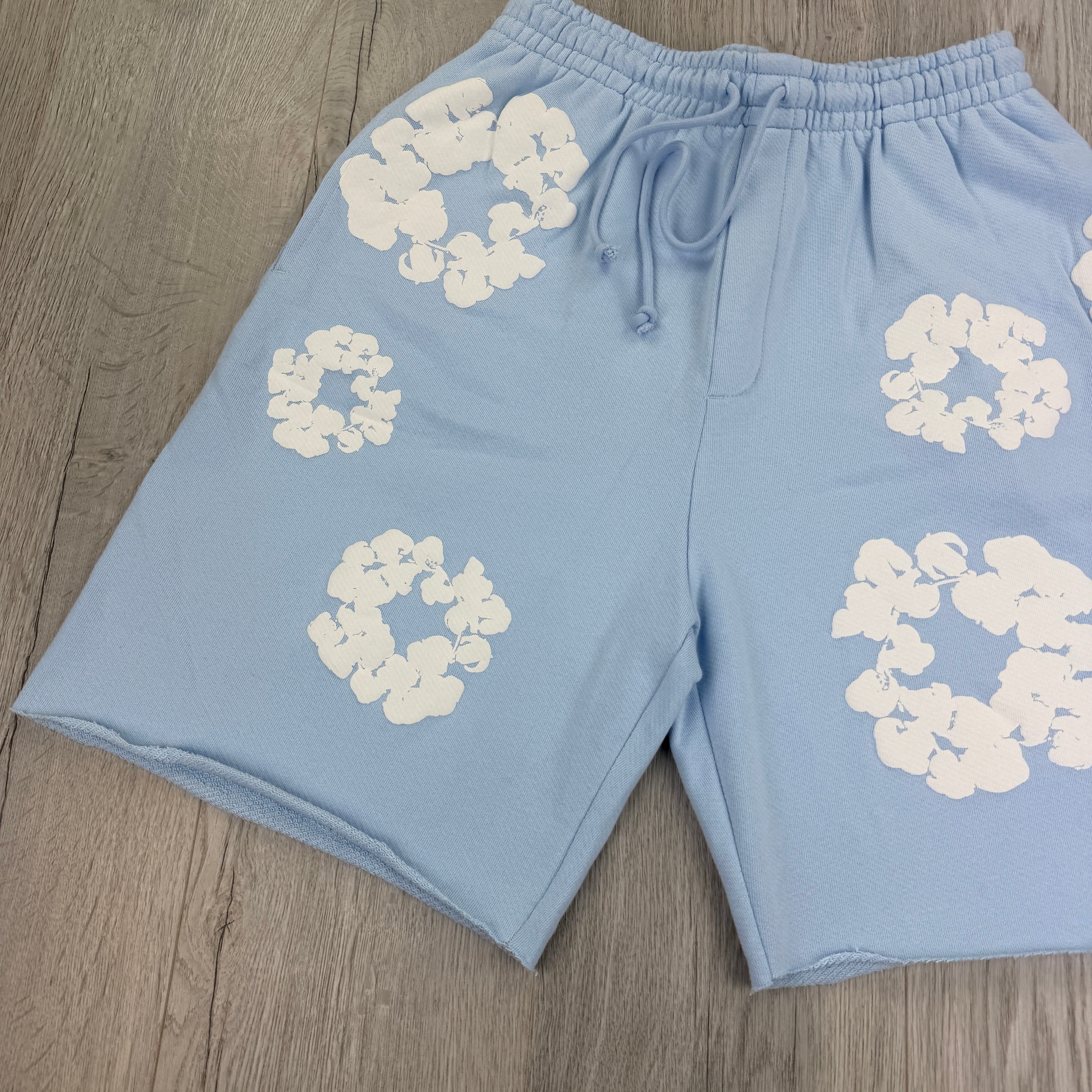 Denim Tears Baby Blue Jersey Shorts