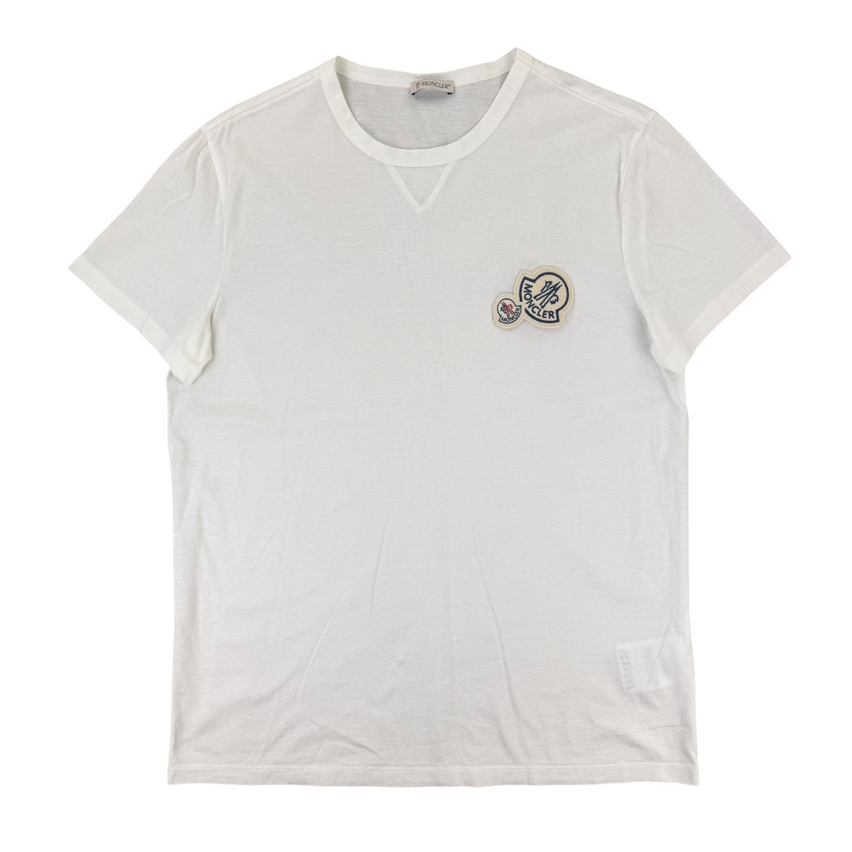 Moncler Men’s Double Logo White T-shirt