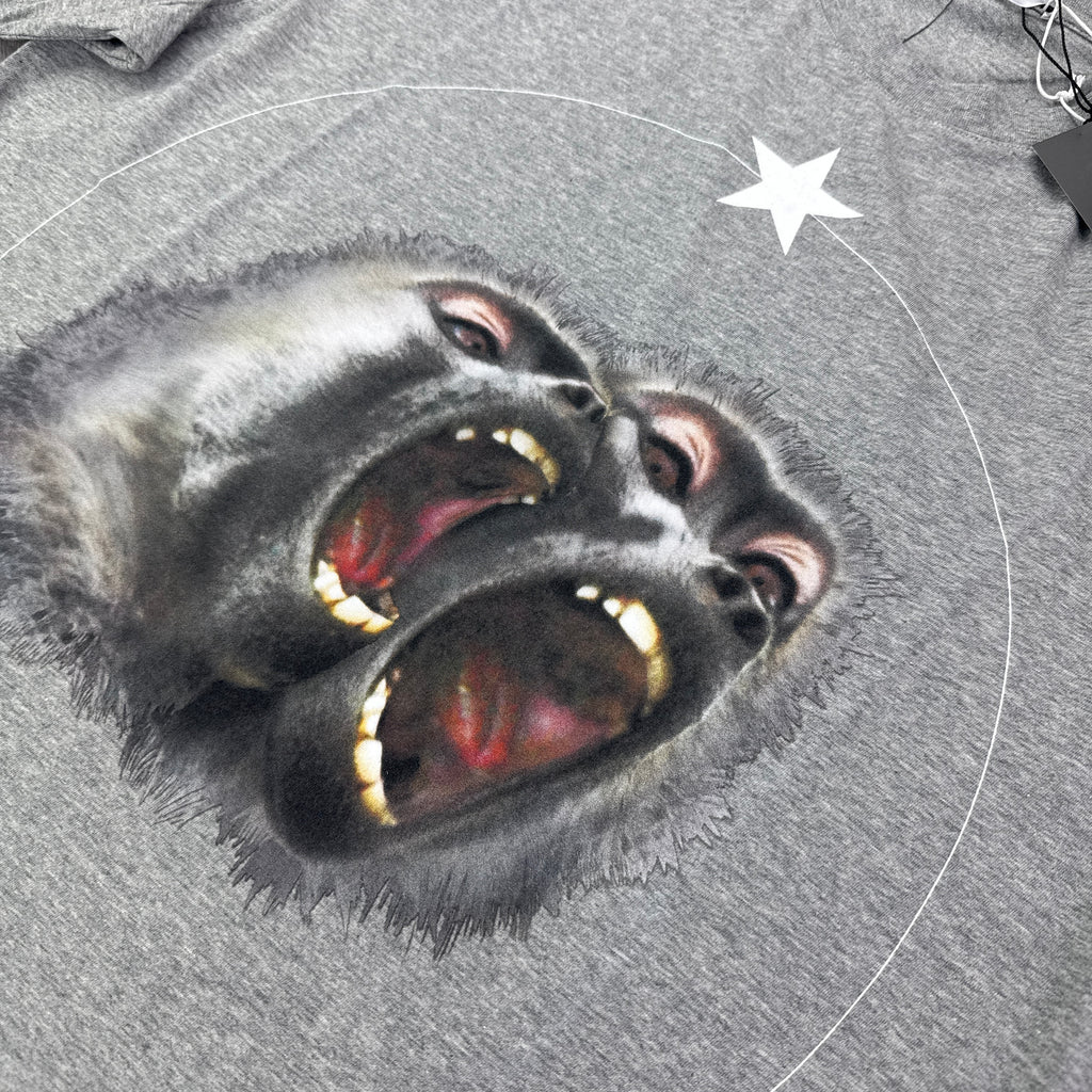 Givenchy Men’s Ape Twins Grey T-shirt Slim