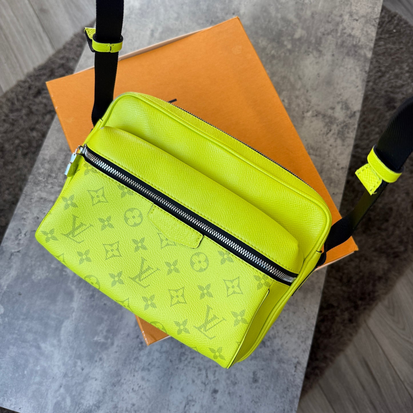 Louis Vuitton Men’s Neon Yellow Outdoor Messenger Bag