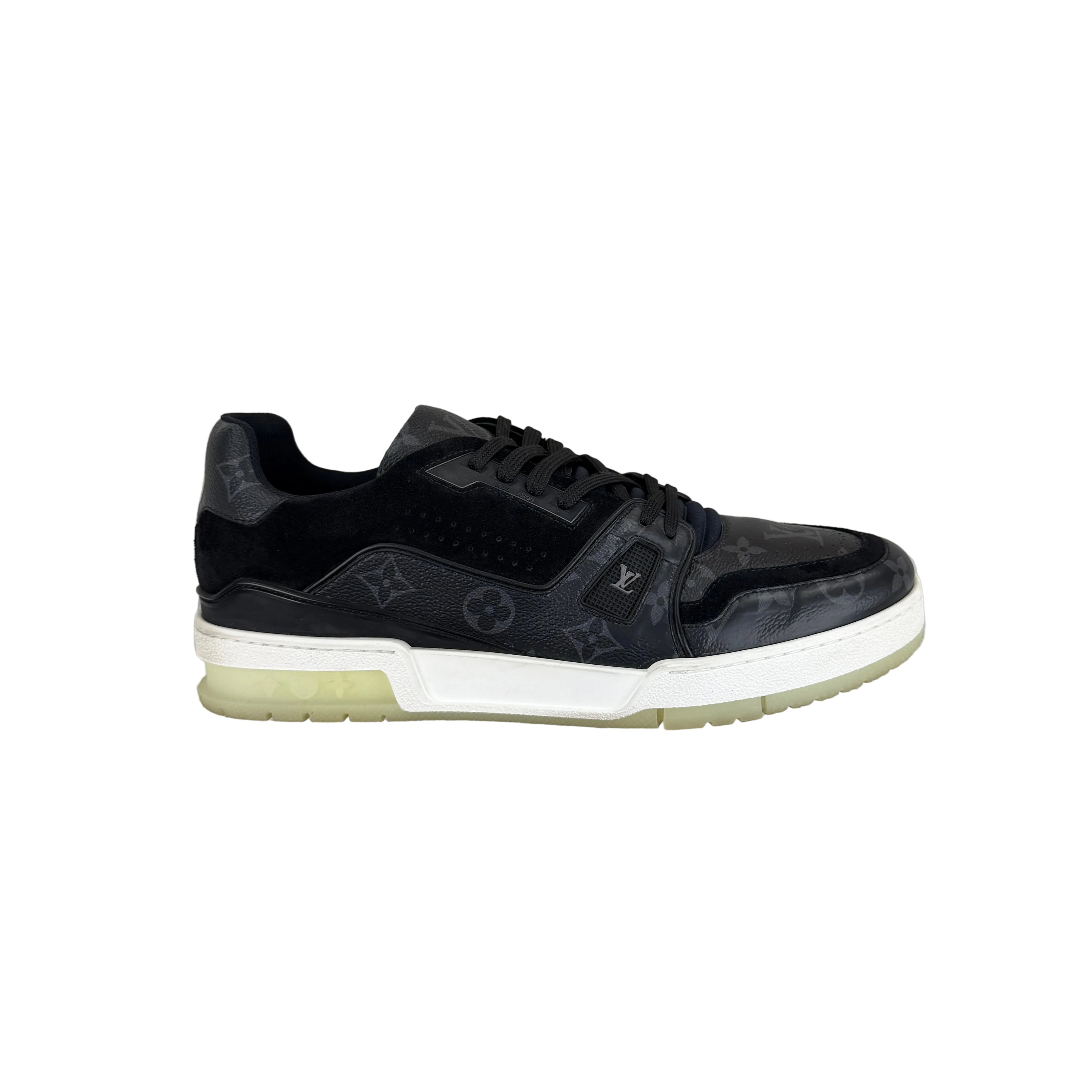 Louis Vuitton Men’s Black Low Trainers - Uk 8 (Fit 9)