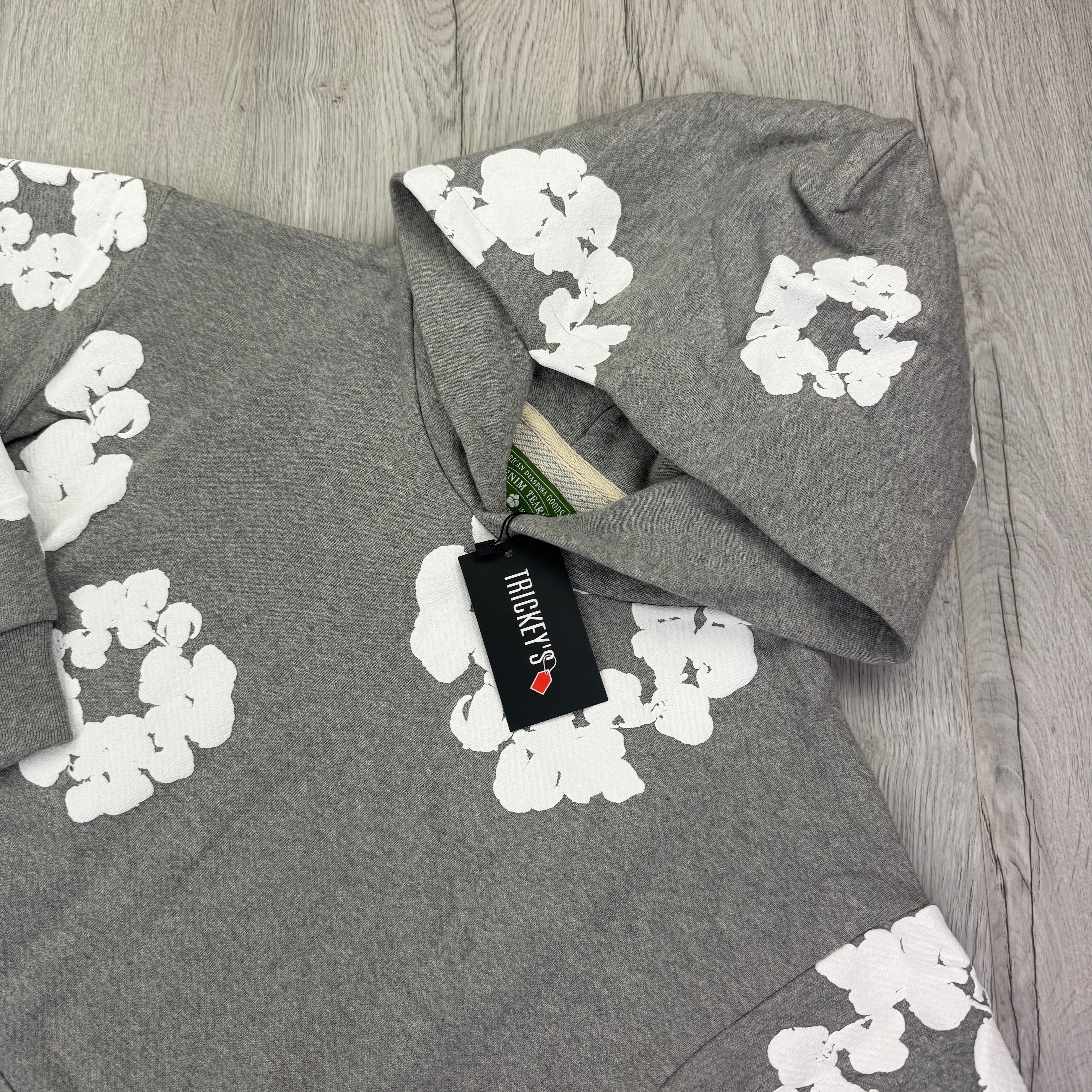 Denim Tears Men’s Grey Cotton Wreath Full Tracksuit