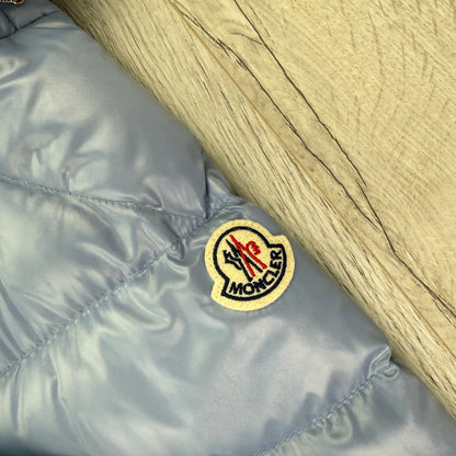 Moncler Men’s Cuvellier Baby Blue Zip-up Down Jacket - Size 3