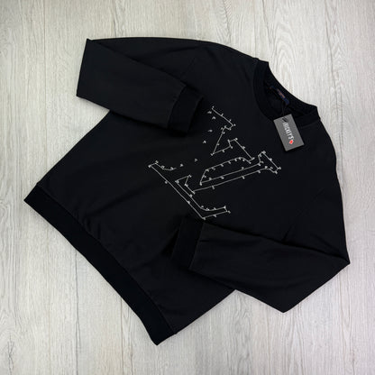 Louis Vuitton Men’s Crewneck Stitch Print Embroidered Jumper - XL