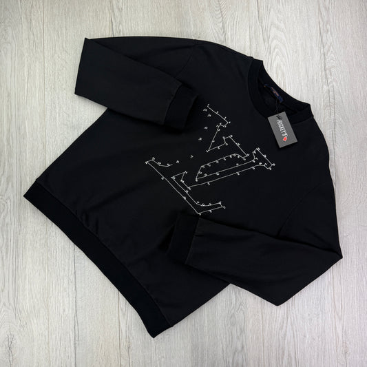 Louis Vuitton Men’s Crewneck Stitch Print Embroidered Jumper - XL