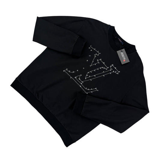 Louis Vuitton Men’s Crewneck Stitch Print Embroidered Jumper - XL