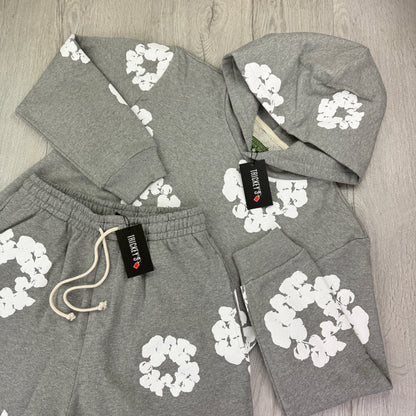 Denim Tears Men’s Grey Shorts & Hoodie Set