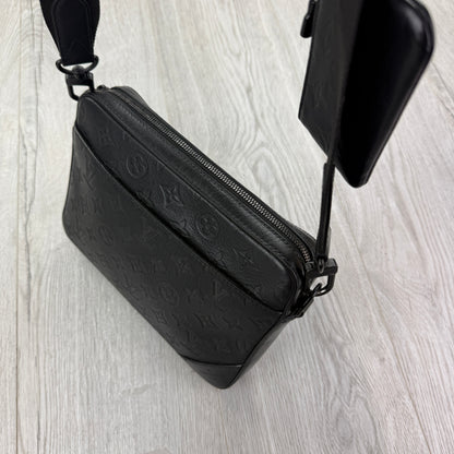 Louis Vuitton Men’s Shadow Black Monogram Duo Messenger Bag