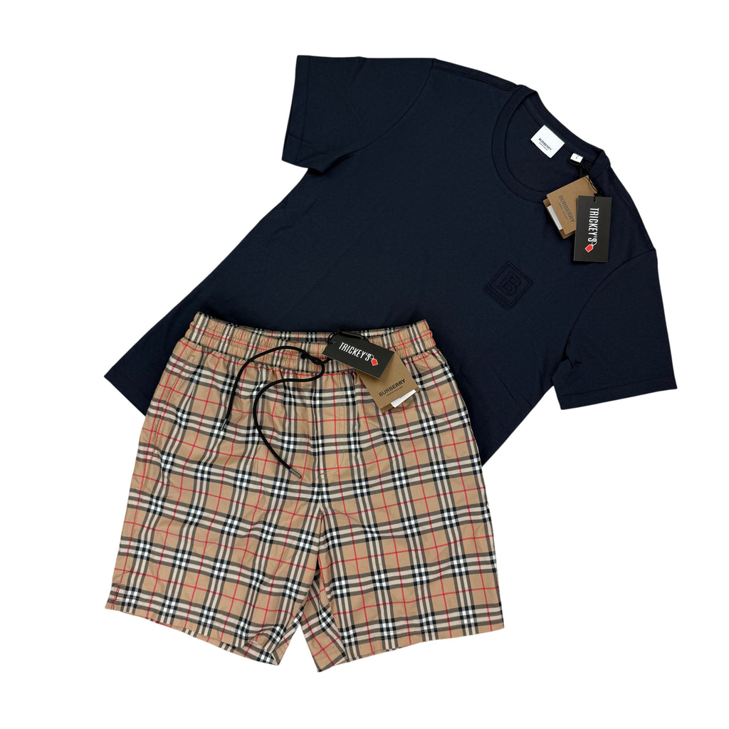 Burberry Men’s T-shirt & Swim Shorts Set - Small