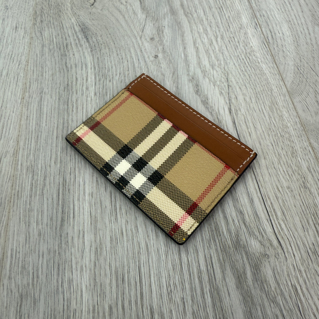 Burberry Vintage Check and Leather Card Case