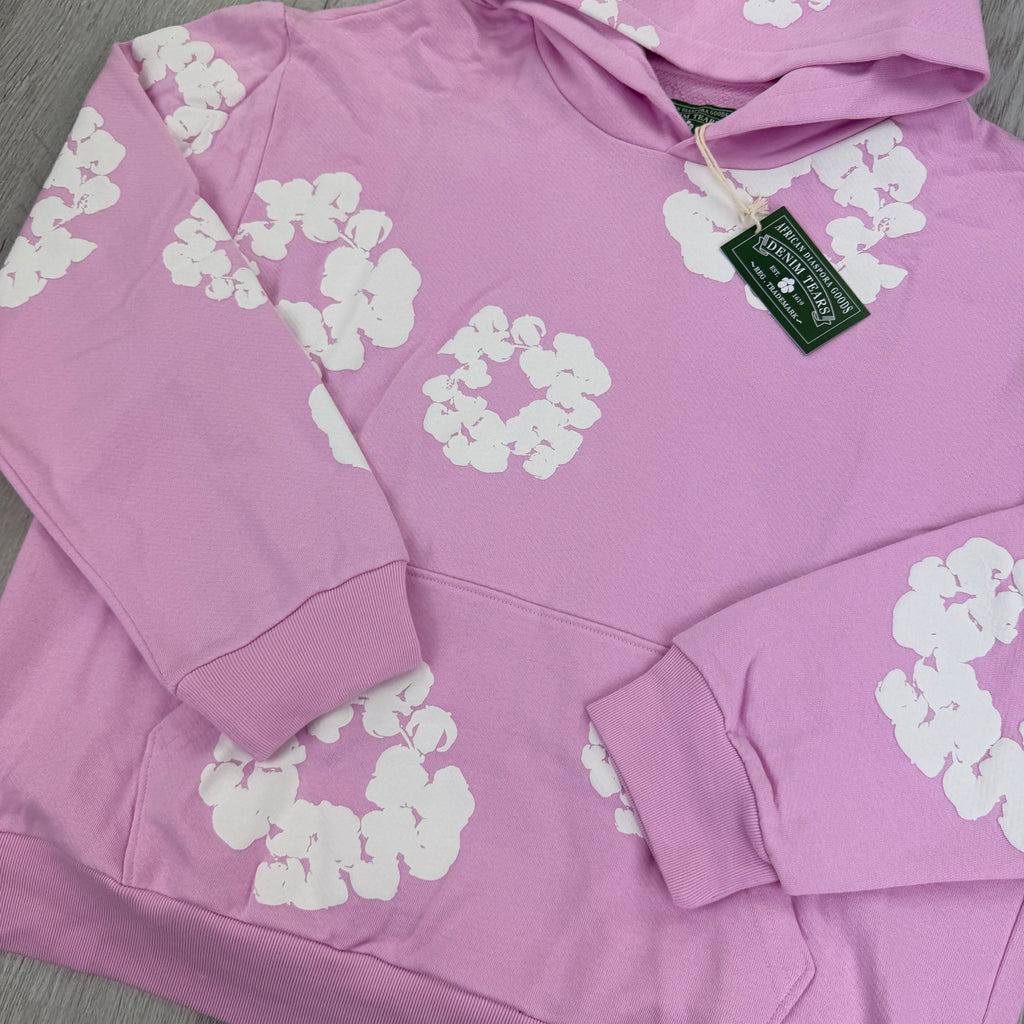 Denim Tears Baby Pink Pullover Hoodie