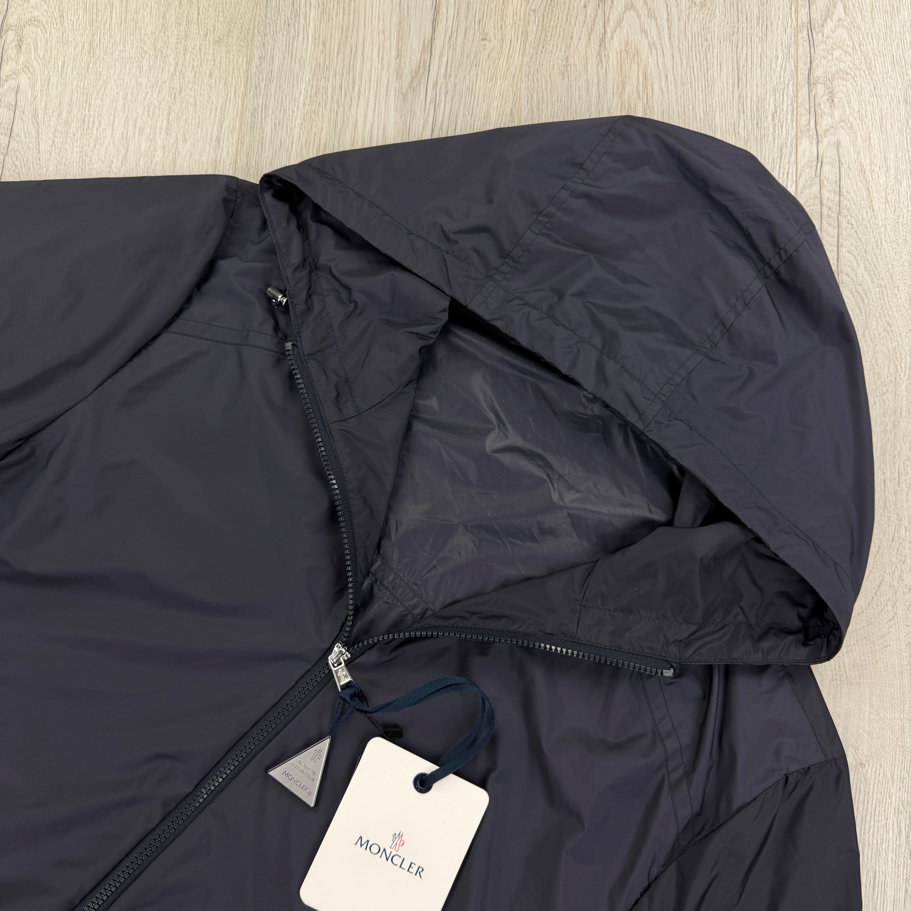Moncler Men’s Zip-up Navy Windbreaker Jacket - Size 5
