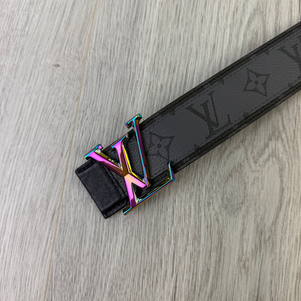 Louis Vuitton Men’s Black Leather Monogram Belt - 90 (Uk 28-30)