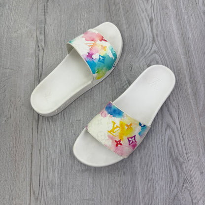 Louis Vuitton Men’s Multicolour Waterfront Mule Sliders - Uk 9