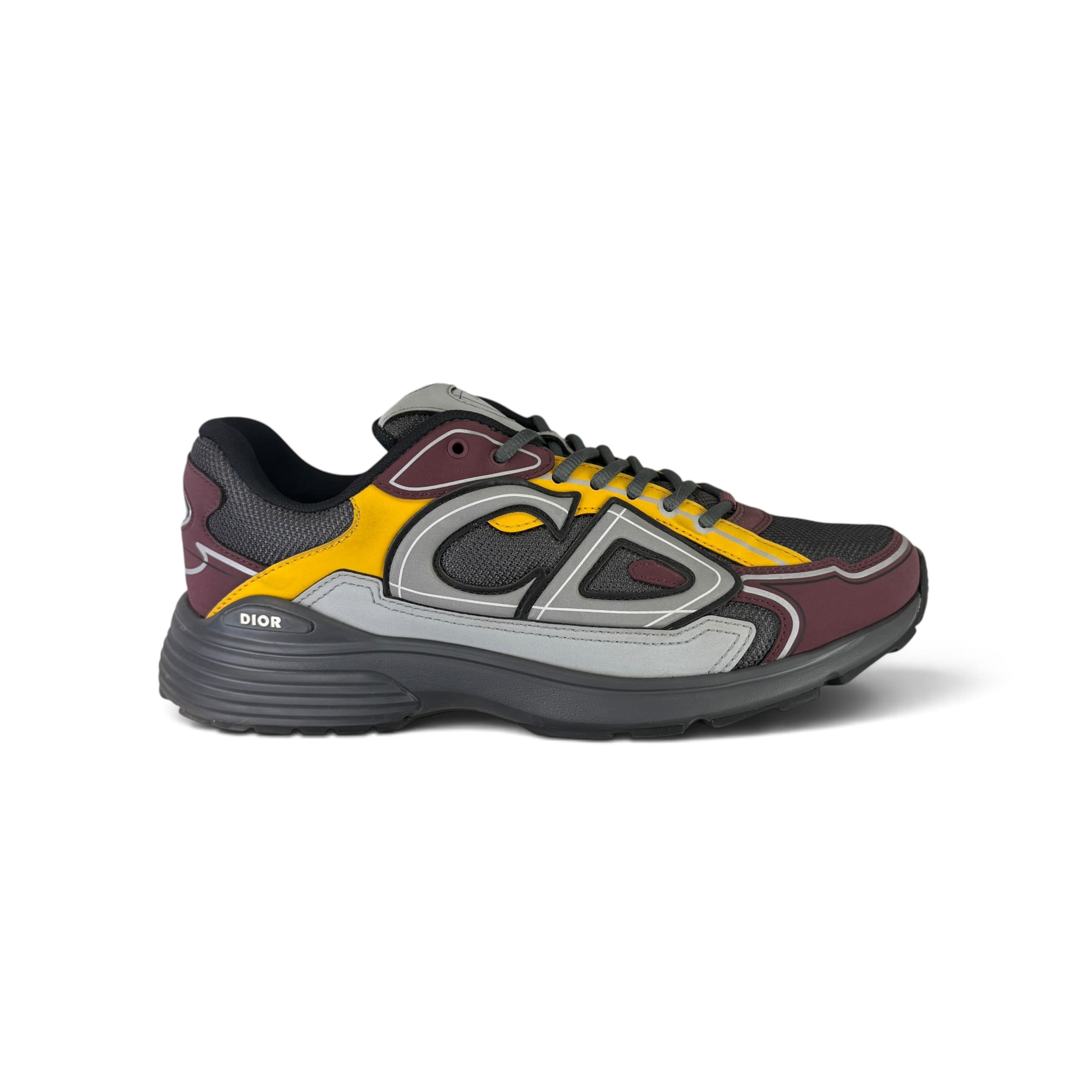 Dior B30 Men’s Burgundy / Yellow Trainers - 43 (Uk 9)