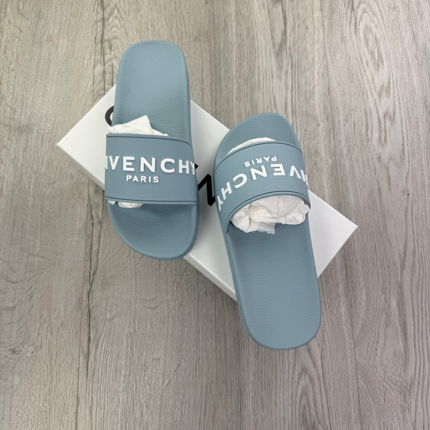 Givenchy Men’s Sky Blue Sliders