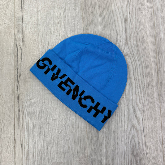 Givenchy Men’s Blue Wool Beanie