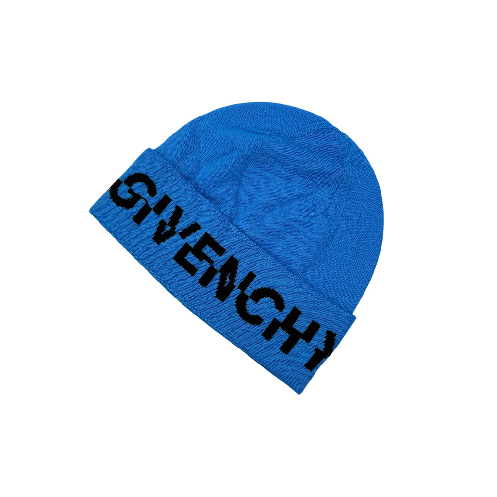 Givenchy Men’s Blue Wool Beanie