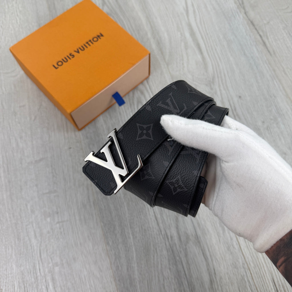 Louis Vuitton Men’s Black Leather Monogram Belt - 110 (34-38)