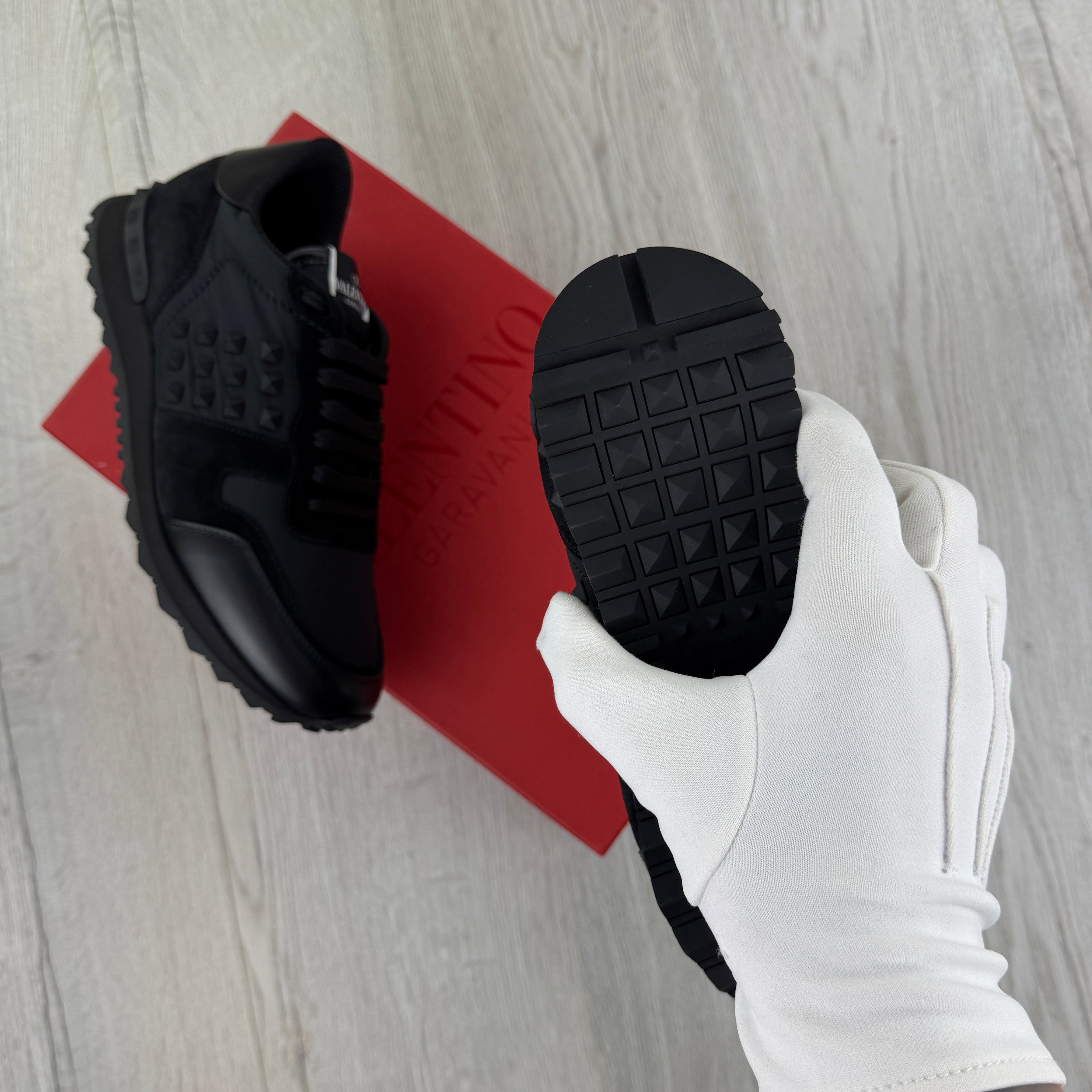 Valentino Men’s Black Rockrunner Trainers