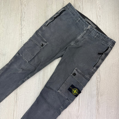 Stone Island Men’s Stonewashed Cargo Bottoms - Uk 33