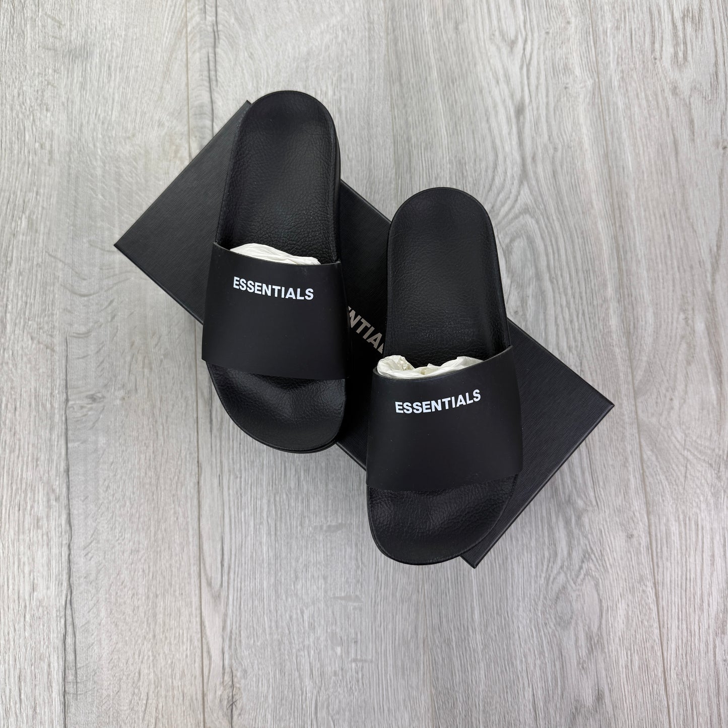 Essentials Men’s Black Sliders
