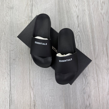 Essentials Men’s Black Sliders