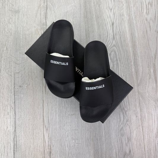 Essentials Men’s Black Sliders