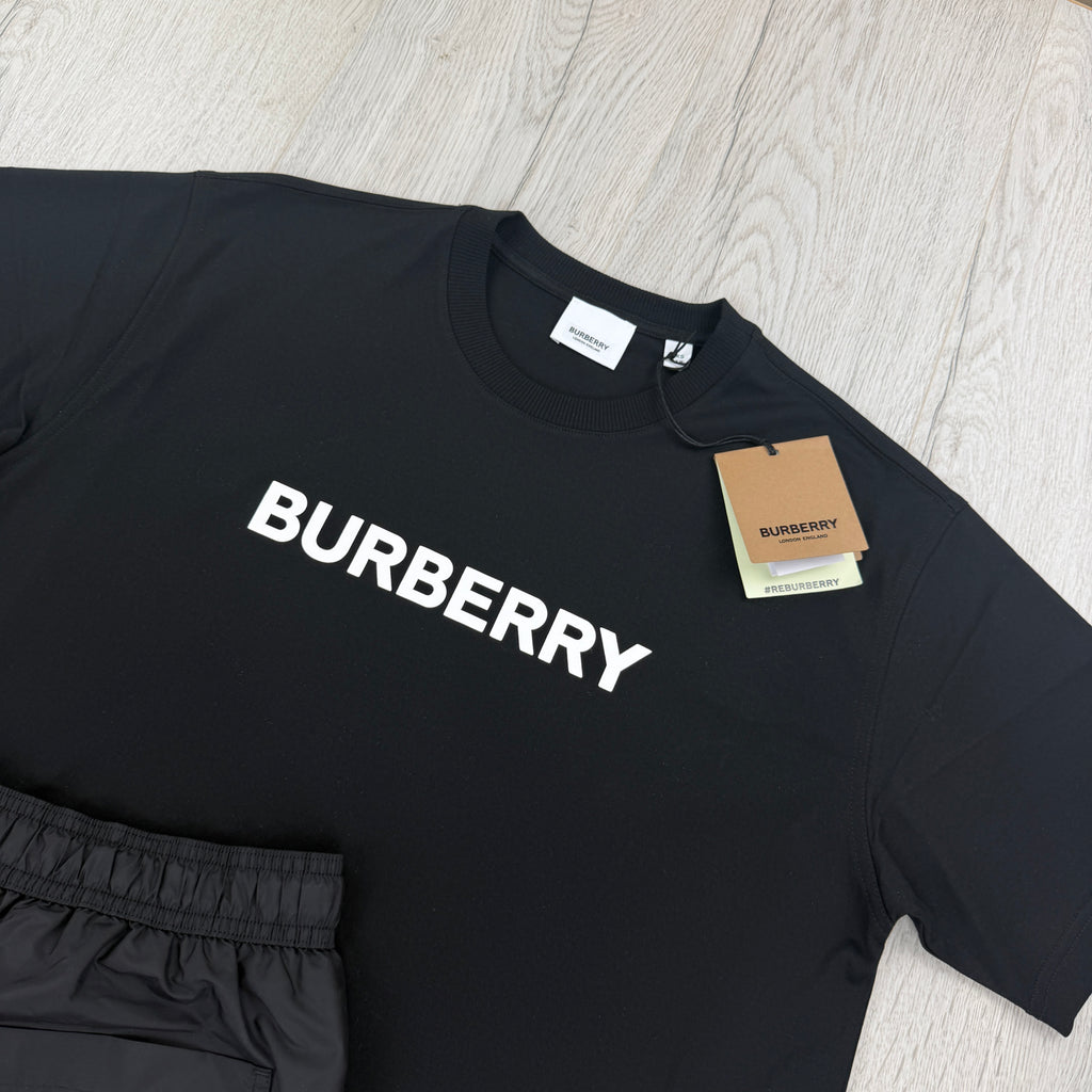 Burberry Men’s Black T-shirt & Shorts Set