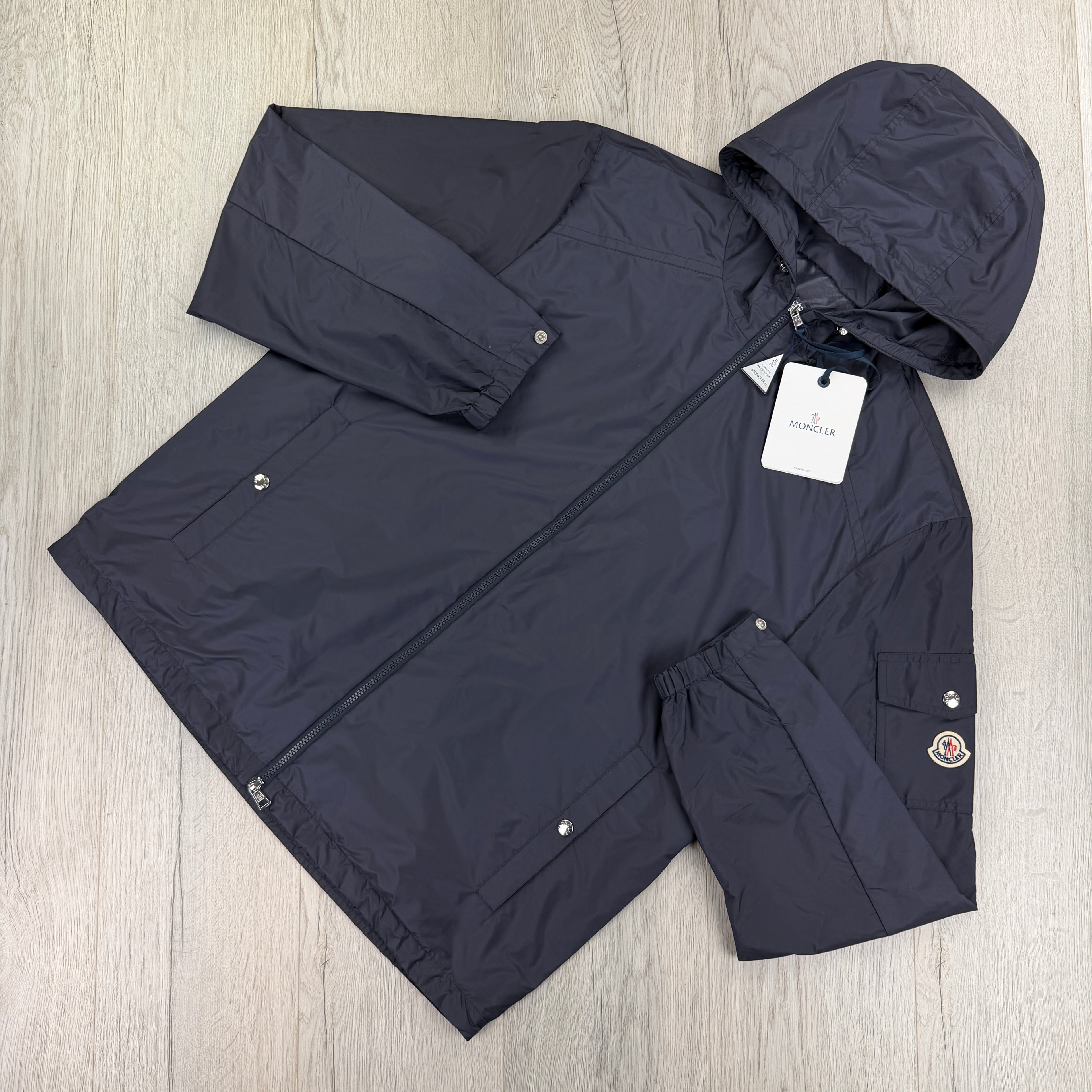 Moncler Men’s Zip-up Navy Windbreaker Jacket - Size 5