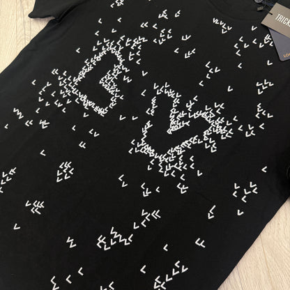 Louis Vuitton Men’s Black LV Spread Embroidered T-shirt - Small