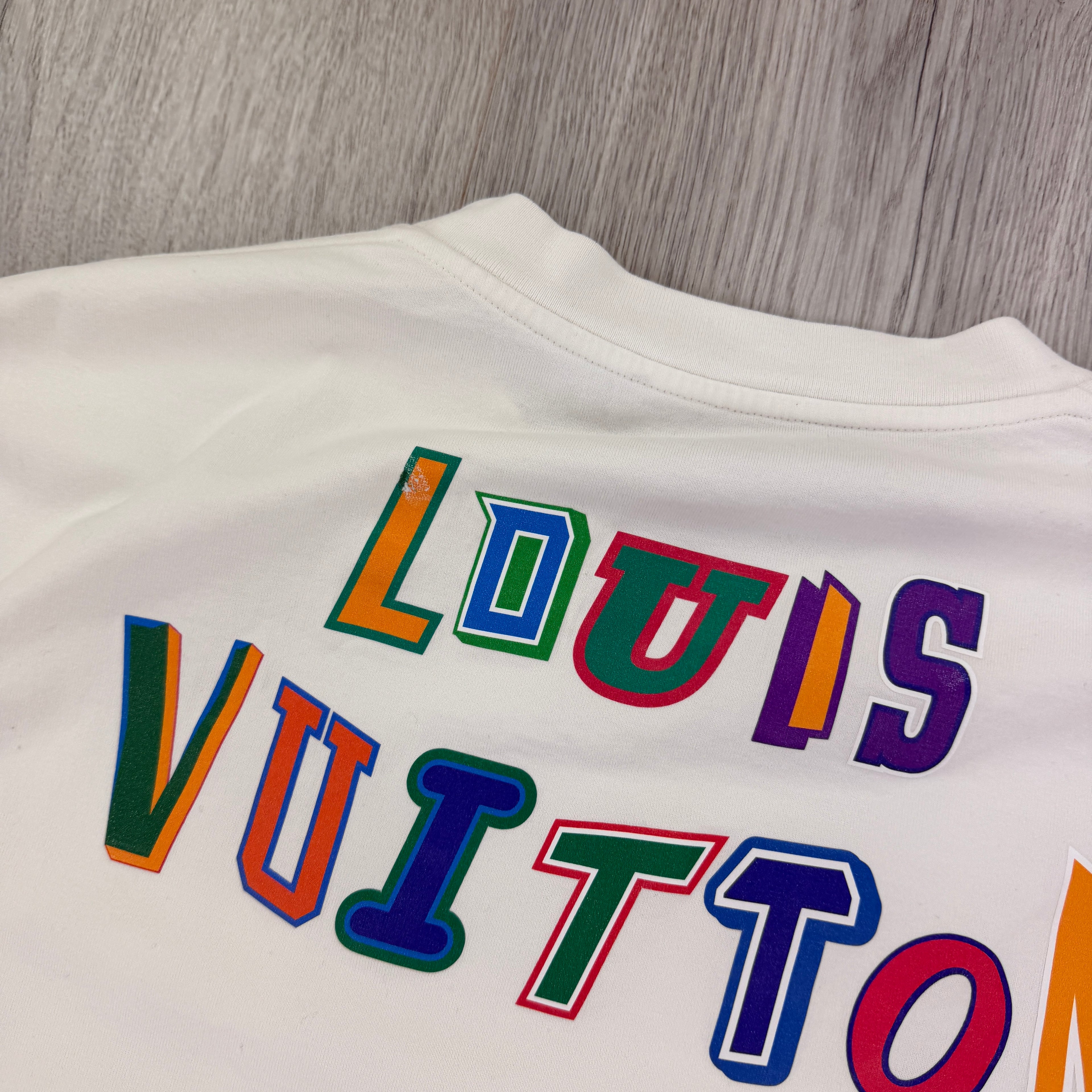 Louis Vuitton x NBA Men’s White T-shirt - Medium