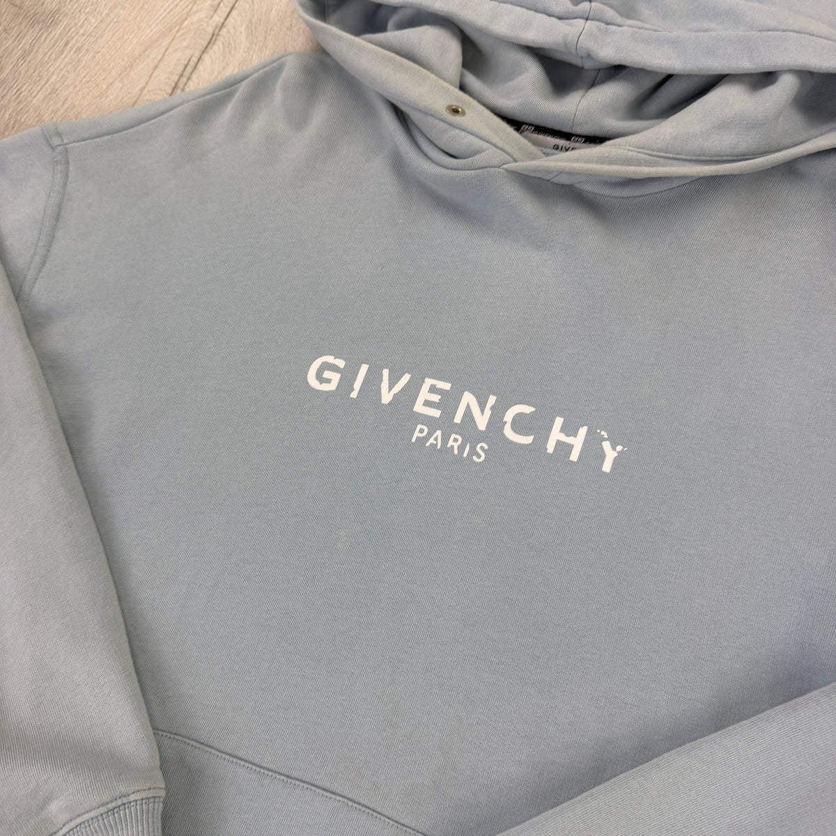 Givenchy Men’s Blue Pullover Hoodie - Medium (Fit Large)