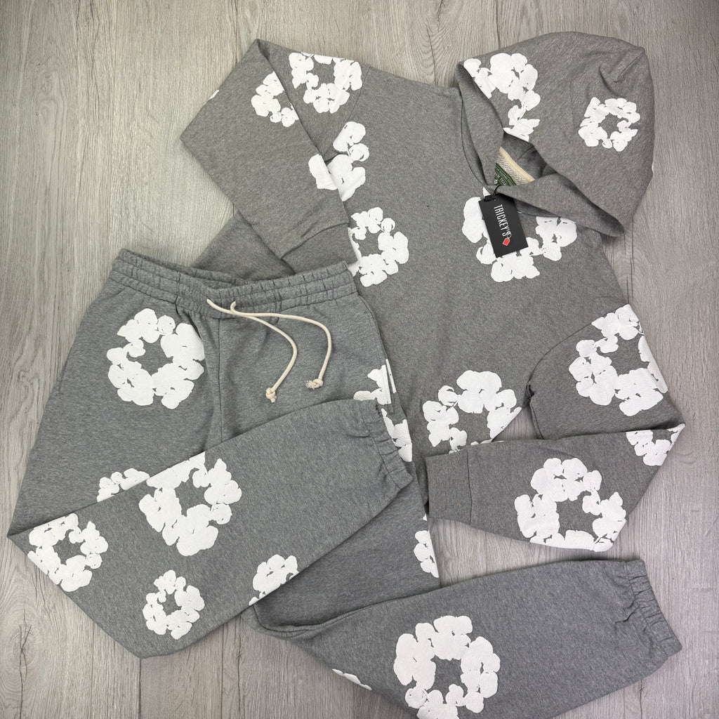 Denim Tears Men’s Grey Cotton Wreath Full Tracksuit