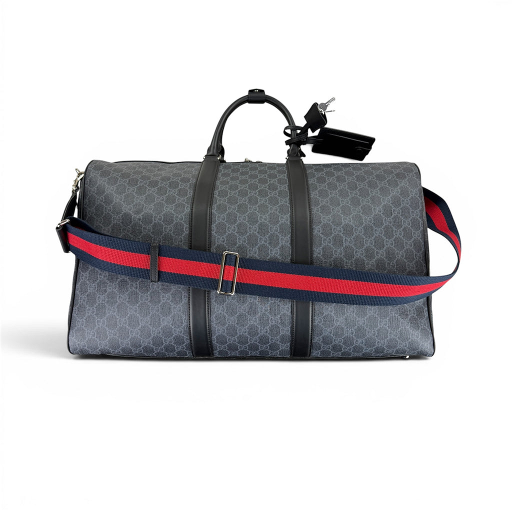 Gucci Mens Large GG Supreme Duffle Bag